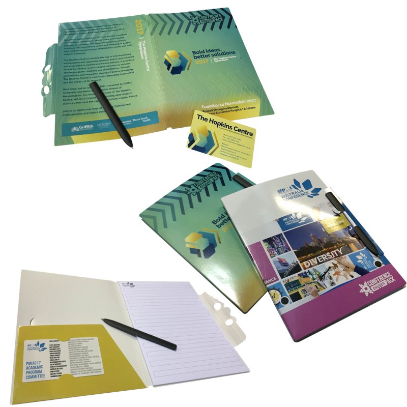 Conference Pack (Presentation Folder, Business Card, Pen and A5 Notepads)