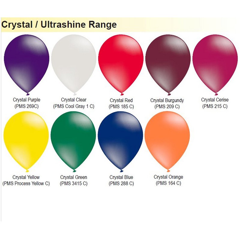 CRYSTAL11 - Crystal Ultrashine Balloon - 11 Inches 28cm
