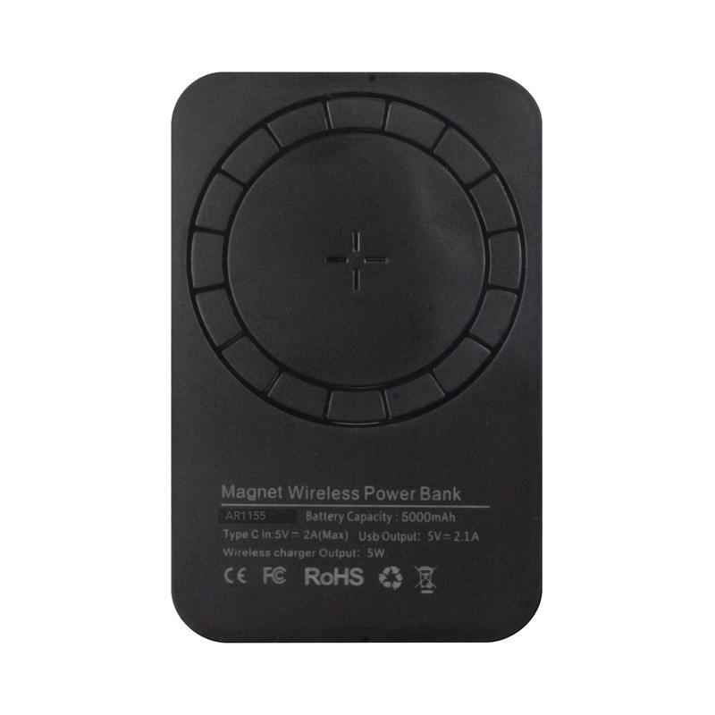 Denver Magnetic Wireless Power Bank - 5000 mAh