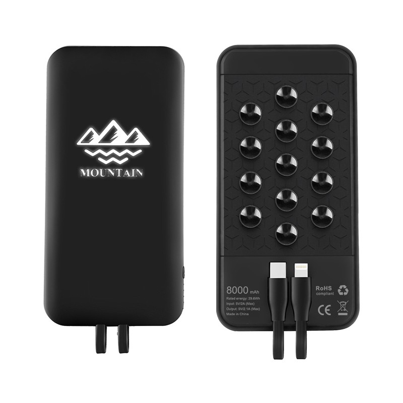 Newport Light-Up Wireless Power Bank - 6000 mAh