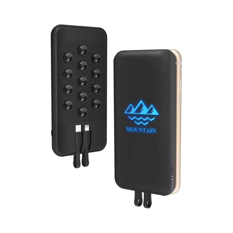 Newport Light-Up Wireless Power Bank - 6000 mAh