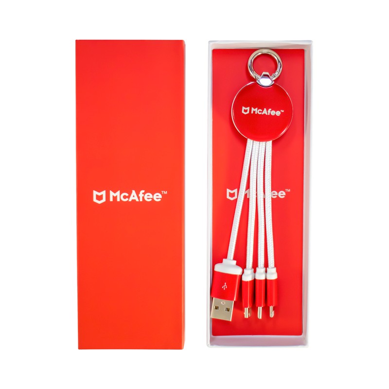Atesso 3n1 Light Up Charge Cable - Round