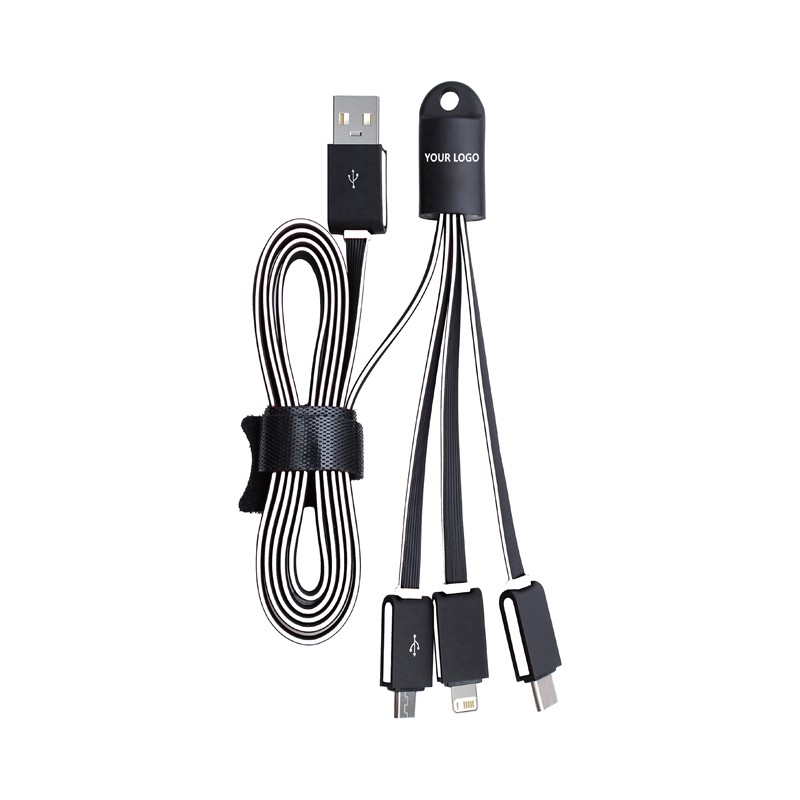 Parma 3n1 Light Up Flat Charge Cable