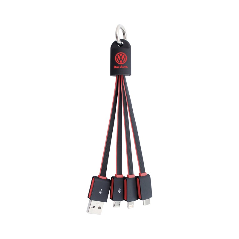 Parma 3n1 Light Up Flat Charge Cable