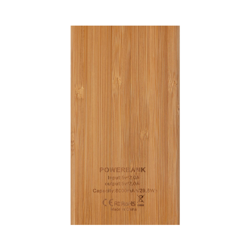 Jaegers Bamboo Wireless Power Bank - 5000 mAh