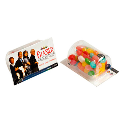 Biz Card Treats with Jelly Beans - Jelly Beans 50g  (Mixed & Corp Colours) 