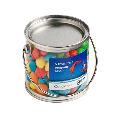 CC003H1 - Small PVC Bucket Filled with Chewy Fruits - 170g (Full Color Sticker)