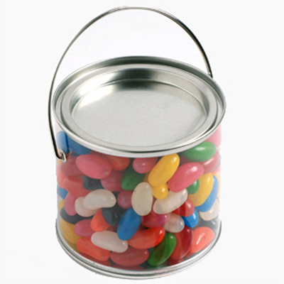 Medium PVC Bucket filled with Jelly Beans (Sticker on Bucket)
