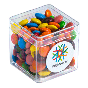 CC013DHARD - M&Ms in HARD Cube (60g) (Full Colour Sticker)