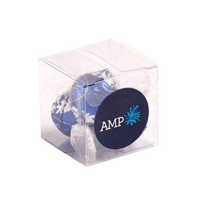 Cube with Lindt Balls x3 (Full Colour Sticker)