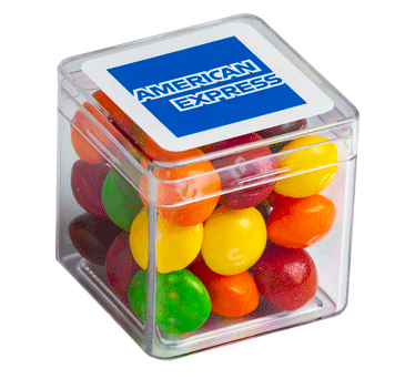Skittles in HARD Cube (60g) (Full Colour Sticker)