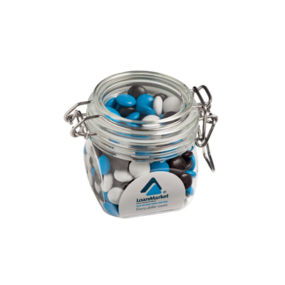 Small Canister with Choc Beans - Mixed colours (Full Colour Sticker)