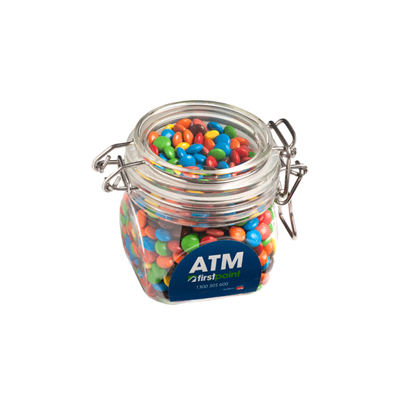 Small Canister with Mini M&Ms (Full Colour Sticker)