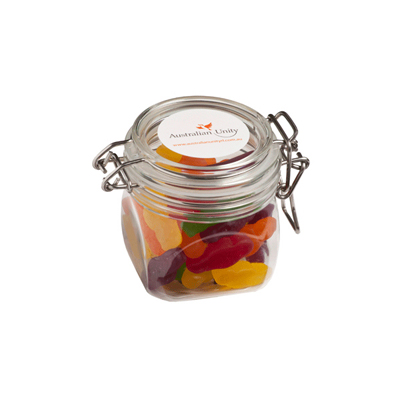Small Canister with Jelly Babies (Full Colour Sticker)