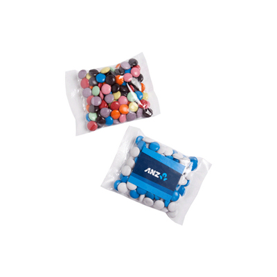 Chocolate Beans 100g (Mixed Colours) (Full Colour Sticker)