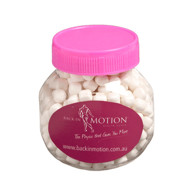 Plastic Jar with Mints 170g (Full Colour Sticker)