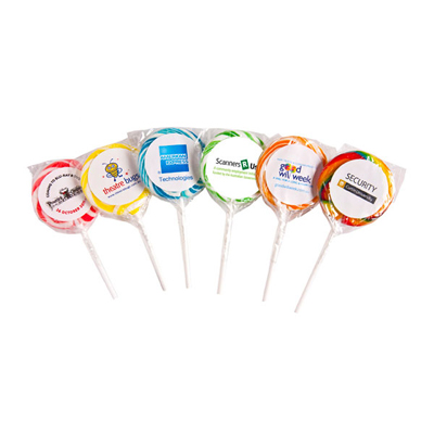 Medium Candy Lollipop (Mixed Colours) (Full Colour Sticker)