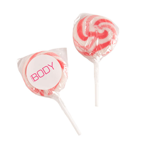 CC034E2P - Medium Candy Lollipop (Pink) (Full Colour Sticker)
