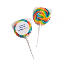 Medium Candy Lollipop (Rainbow) (Full Colour Sticker)