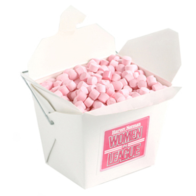 White Cardboard Noodle Box with Mints or Musks 100g (Full Colour Sticker)