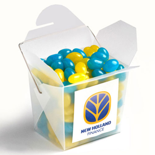 Frosted Noodle Box with Jelly Beans 100g (Full Colour Sticker)