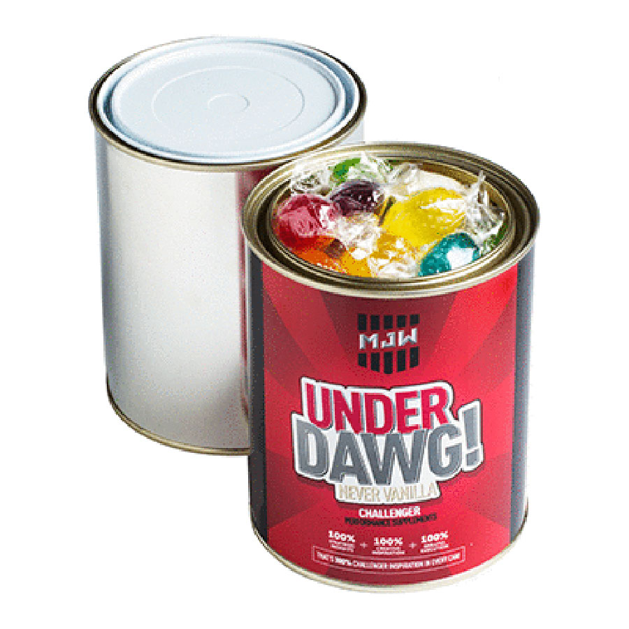 Paint Tin filled with Boiled Lollies 550g (Full Colour Wrapper)