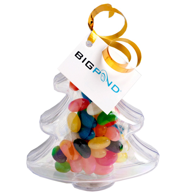 Acrylic Trees Filled With Jelly Beans 50G - Tag attached (Full Colour Tag)