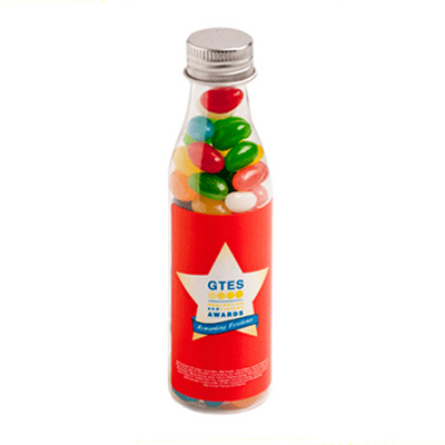 Soda Bottle with Jelly Beans 100g (Full Colour Sticker)