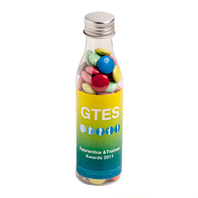 Choc Beans In Soda Bottle 100G (Mixed colour) (Full Colour Sticker)