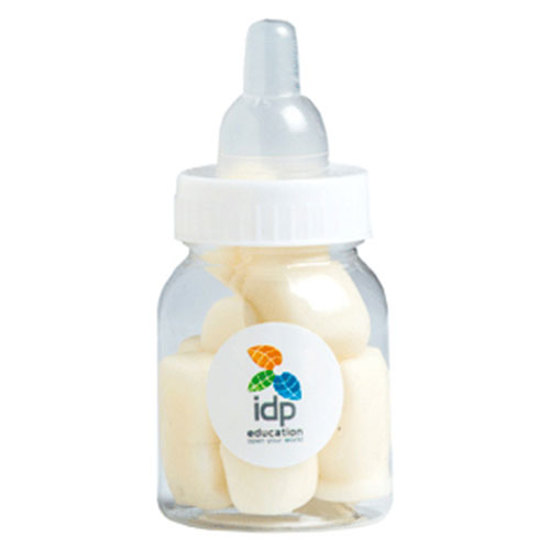 Baby Bottle Filled with Milk Bottles (Full Color Sticker)