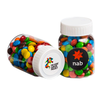 Baby Jar with Mini M&Ms 45g (Full Colour Sticker)