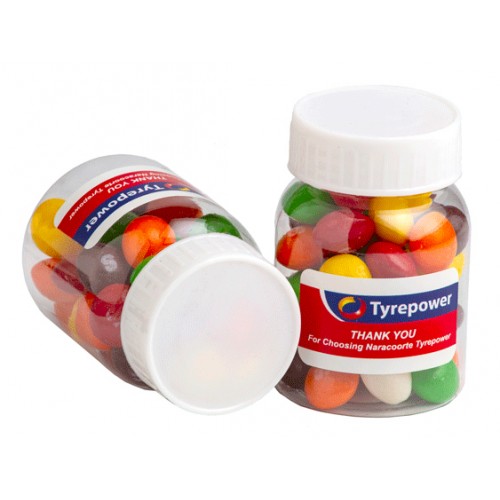Baby Jar with Skittles 45g (Full Colour Sticker)
