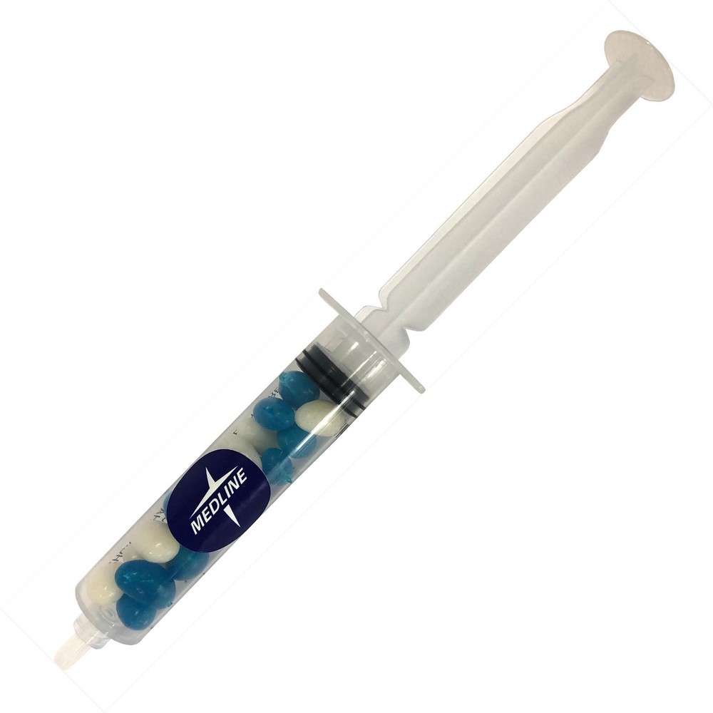 Syringe filled with Jelly Beans 20g (Full Colour Sticker)