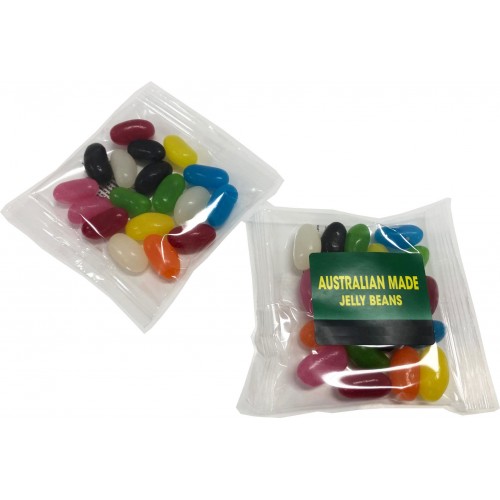 Jelly Beans Aussie 50g bag (Full Colour Sticker)