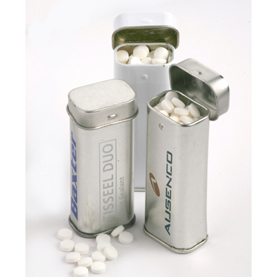 Sugar Free Mints - Stand Up Hinge Tin  (One Colour Pad Print)