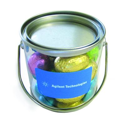 Small Bucket with Mini Easter Eggs (Full Colour Sticker)