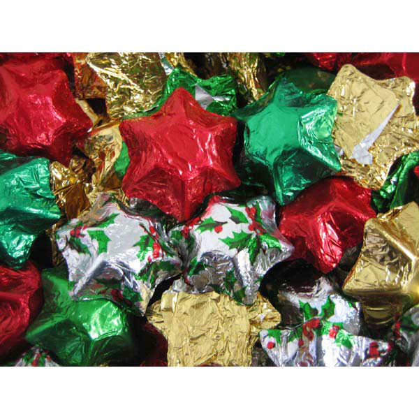 Bulk Christmas Chocolate Stars - 5kg box price.  