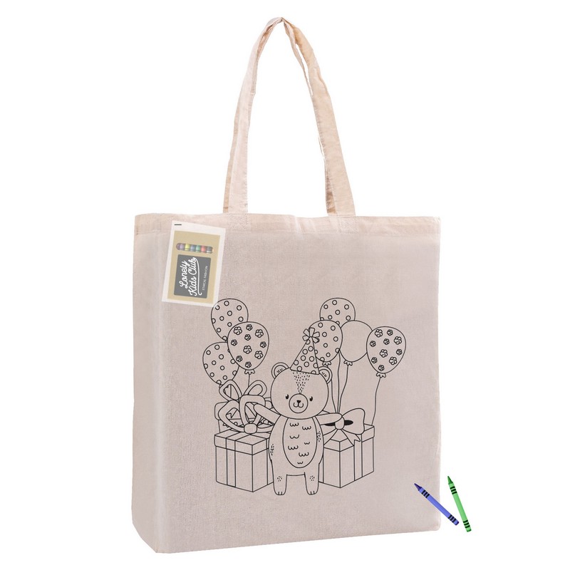 CCB002 - Colouring Calico Bag with Gusset (Factory-Direct)