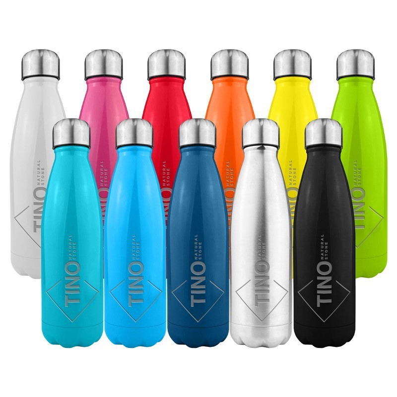 DB043 - Komo Shiny Stainless Steel Drink Bottle Single Wall (Factory-Direct)