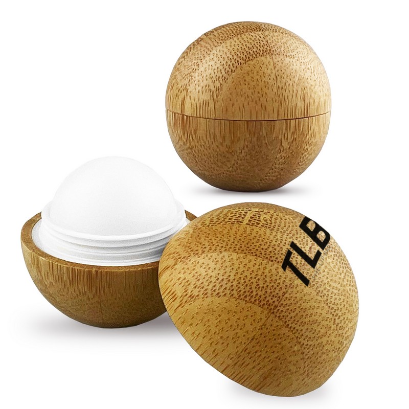 LPB005 - Bamboo Lip Balm Ball (Factory-Direct)