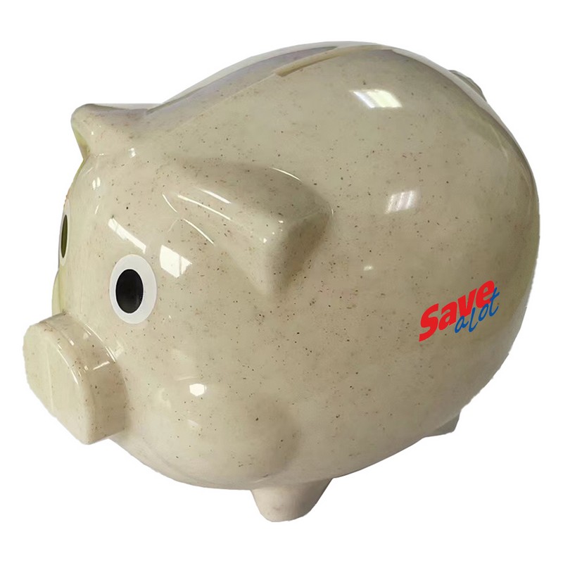 PGB001 - Wheat Straw Piggy Bank (Factory-Direct)