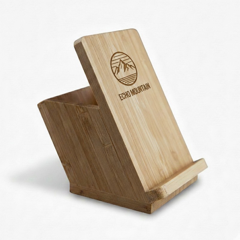 PH001 - Bamboo Mobile Stand and Pen Holder (Factory-Direct)