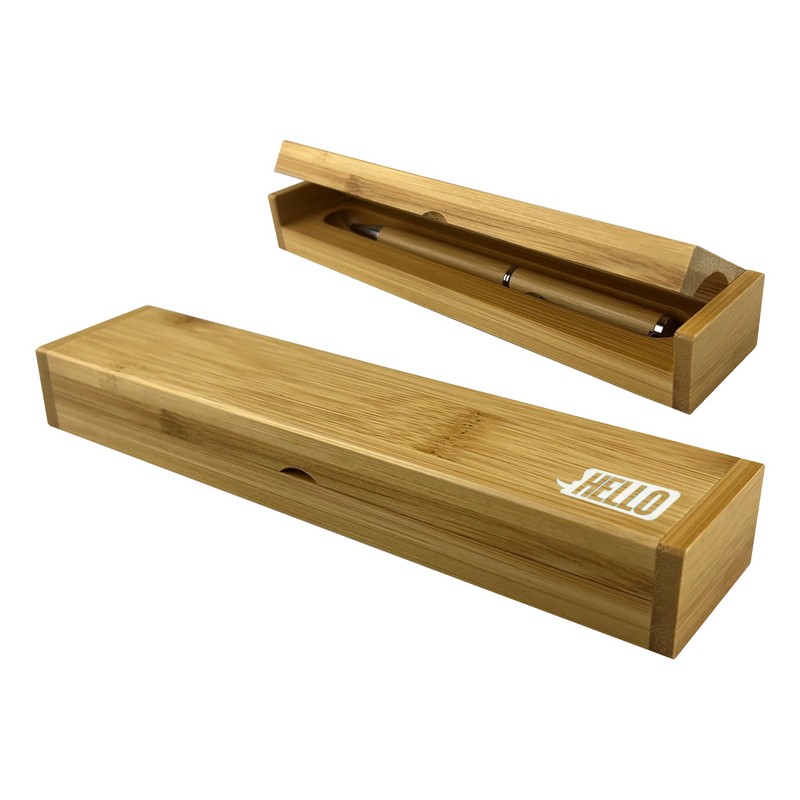 PKG019 - Bamboo Single Pen Gift Box (Factory-Direct)