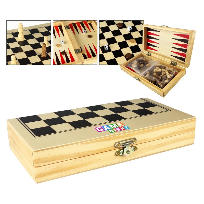 PT002 - 3 in 1 Wooden Play Case (Factory-Direct)