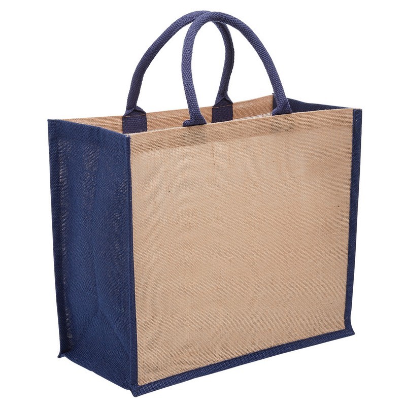 Eco Jute Tote With Wide Gusset