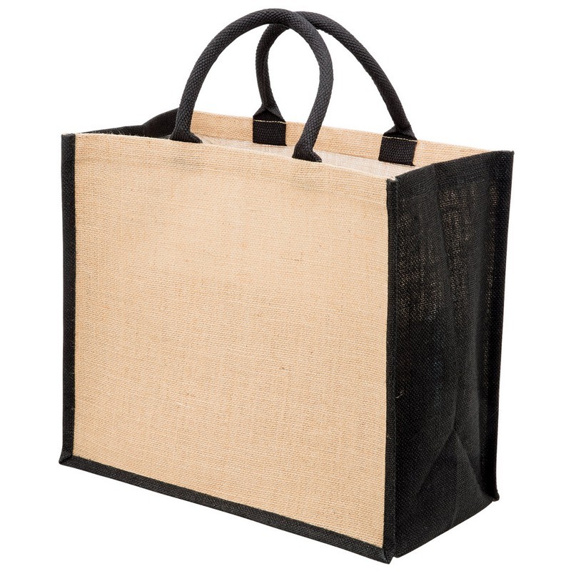 Eco Jute Tote With Wide Gusset