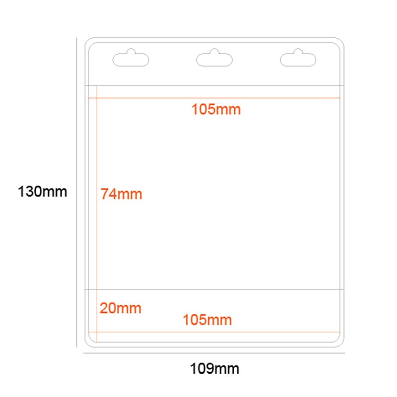 Medium Pvc Holder With Category Strip And Double Allig