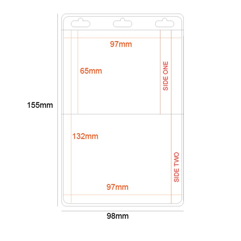 Large Pocket Card Holder With 2 Compartments