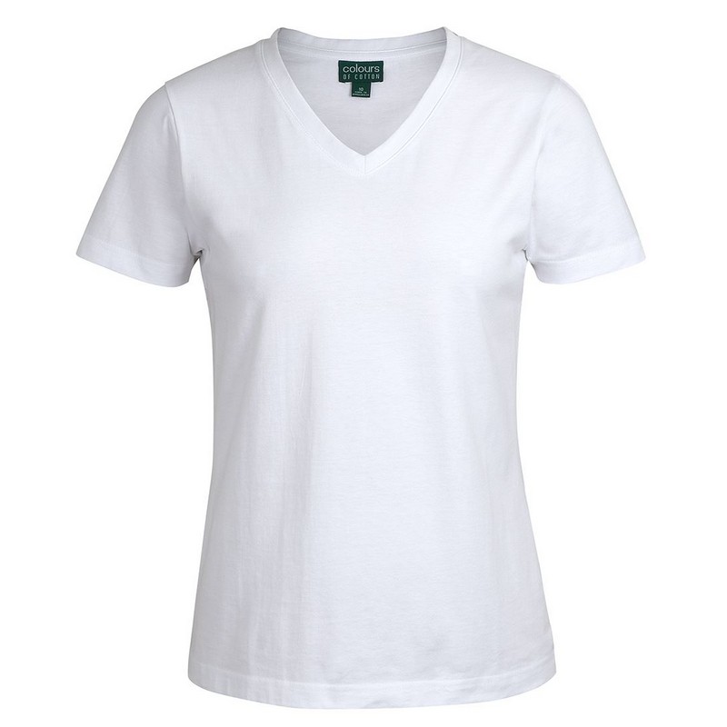 C of C ladies V neck tee