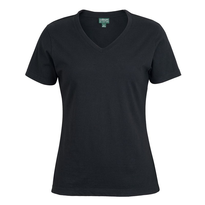 C of C ladies V neck tee